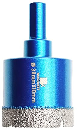 Diamant Trockenbohrer Fliesenbohrer 38mm BRSCHNITT Diamant Bohrkrone - Lochsäge für Keramik, Granit, Porzellan, Fliesen, Feinsteinzeug, Mauerwerk, Marmor.