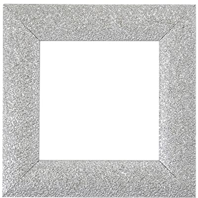 ElekTek Decorative Switch Surround Frame Cover Finger Plate Milano Sparkle Silver Sparkle