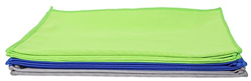 K-One Microfibre Cleaning Cloths for Glass Scratch and Lint Free Pack of 12, 40 x 40 CM