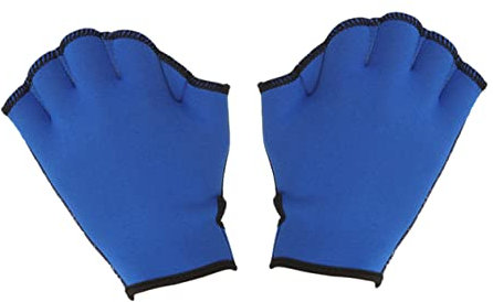 Toddmomy Schwimmhandschuhe Zum Paddeln Wasser Handschuhe Für Oberkörper Training Im Pool Mit Am Handgelenk Atmungsaktiv Schweißabsorbierend s Farbe Blau
