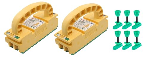 Microjig GRR-RIPPER 2GO (2er-Pack) mit MatchFit Schwalbenschwanz-2,5 cm Schienenschraube (6er-Pack) für DIY-Pushblock-Ferse, für Tischsägen, Frästische, Fugen-, Bandsägen | DeWalt/Craftsman/SawStop