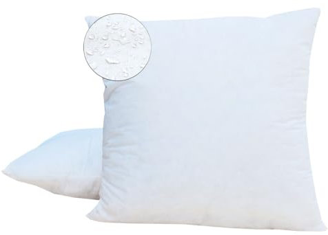 JACK 2er Set Innenkissen XXL Kissenfüllung 30x30 30x50 40x40 45x45 40x60 50x50 60x60cm Inlett Wasserfest Kopfkissen Zierkissen Outdoor Kissen, Größe:40 x 40 cm