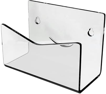 WENGU Acryl-Umschlaghalter, Wandmontage, Postkarten-Organizer, Regal, vielseitige Dokumentenaufbewahrung, Arbeitsplattenregal, Wandmontage, Briefhalter