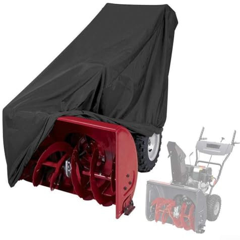 ReachMall Snow Thrower Cover, Oxford Cloth Winter Outdoor Snow Shovel Waterproof Cover, Two-Stage Snow Thrower Cover For 52-003-040105-00