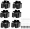 JJiaoLinin Mop Broom Holder,6 Pieces Mop Wall Mounted Clips Tools Mop Wall Mounted Hangers with Screws Broom Grab Holder for Bathroom Kitchen Office Closet Garden Garage
