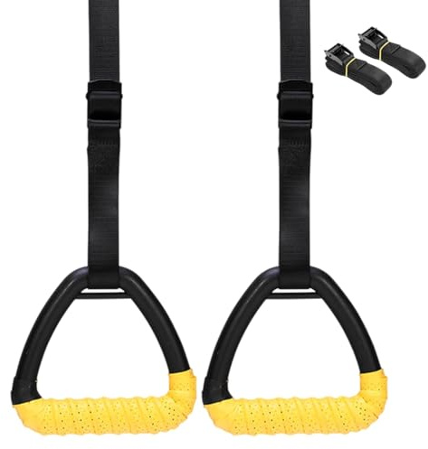 Gymnastikringar för Pull Up, Gymnastikringar - Träningsringar för vuxna,Träningsutrustning, justerbara remmar Träningsutrustning, halkfria träningstillbehör för träning Träningsträning
