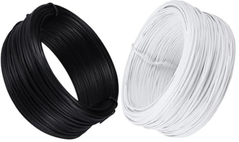 CIMAXIC PVC-umwickelter Draht Zum Binden Gartendraht Eisendraht Pflanzbindedraht Für Pflanzen Blumenarrangements Binden
