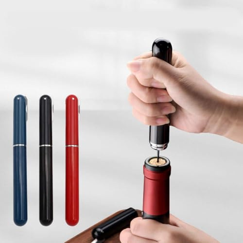 1 cavatappi in acciaio inox a forma di penna, per amanti del vino rosso, champagne, feste, ristoranti, per la casa, il vino e J3K6