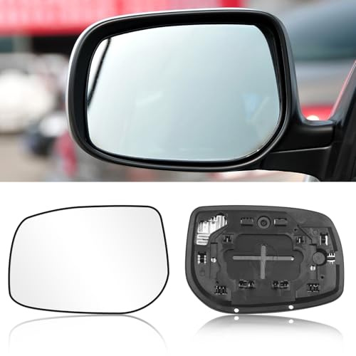 Altsbaos 1PCS Compatibile con Vetro Specchio toyota Yaris 2006 2007 2008 2009 2010 2011 Specchietto Yaris Specchio Retrovisore Riscaldato Sinistro