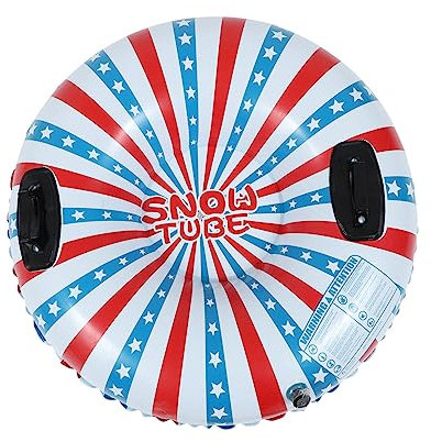 YARNOW Aufblasbarer Winter Outdoor Schneereifen Kinder Erwachsene Verdicktes PVC Gleitkissen Mit Griffen Für Schneespaß