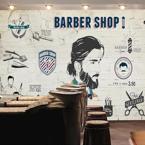 Forbici Da Parrucchiere Per Barbiere Murales Carta Da Parati Per Camera Da Letto 3D Wall Sticker Art Murales, Decorazione Murale Fai Da Te Impermeabile Per Camera Da Letto Soggiorno Aula -526118858368
