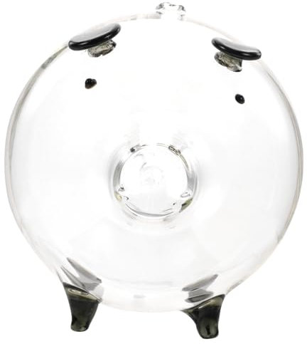 Toddmomy Schweinespende Aus Glas Für Junge Mädchen Transparente Münzbank in Schweineform Sparglas Für Haushalt Schreibtischdeko