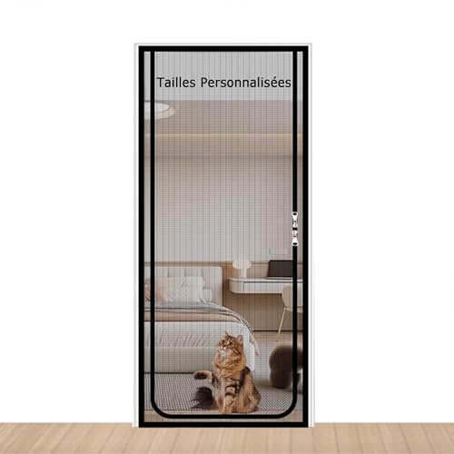 Moustiquaire Porte Fenêtre Moustiquaire de Porte pour Chat | Rideaux Anti Mouches pour Porte, Maille Fine Rideau Anti Mouche, Garde l'Air Frais à l'Intérieur