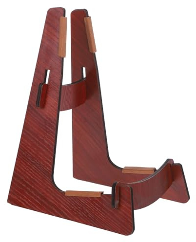 Milisten Soporte de Madera para Guitarra y Ukelele Portátil Diseño Desmontable, Rack Resistente de 25X17X16 CM Adecuado para Exhibición en Tienda o Hogar