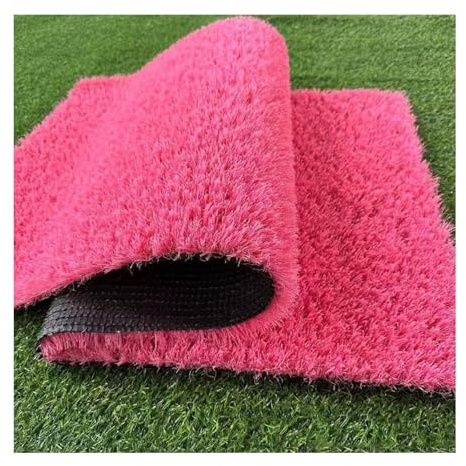 Tapis De Gazon Synthétique Haut De Gamme Rose Tapis De Gazon D'extérieur Densité Pour Votre Décoration De Fête Ou De Mariage(47x79IN)