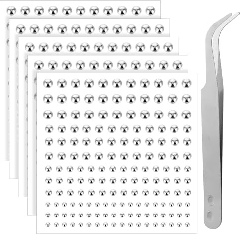 LXUEJIE 5 Stück Lippenstecker, Fake-Nasenstecker Augenbrauenstecker, Nicht durchdringender Nasenstecker Fake Percing deko Coole Punk Y2K fur Party Halloween Festtags-Make-up