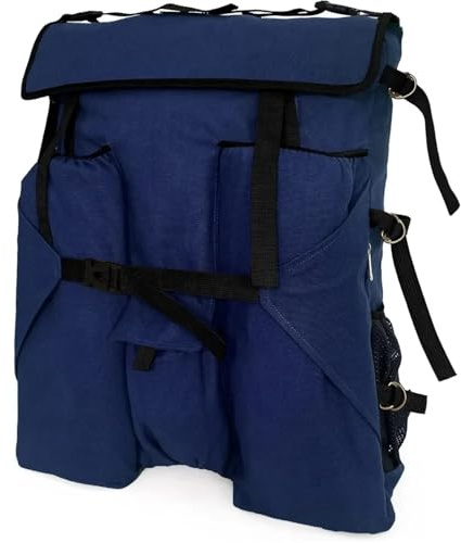 GMGQJST Kunstmappe Air Artist-Rucksack mit Tragegurt, Tragetasche for Künstlerbedarf for Tragen von 18 x 24 Zoll großen Kunstwerken, Zeichenbrettern(Blue)