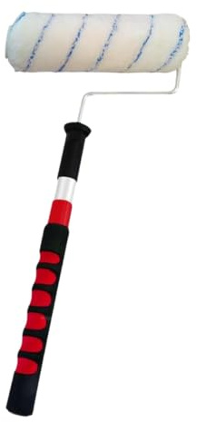 AHG Long-Handled Radiator Paint Roller Set – Extendable Painting Tool with 5 Replaceable Heads (Red & Black) | Ideal for Painting Behind Radiators, Ceilings, Skirting Boards & Tight Corners