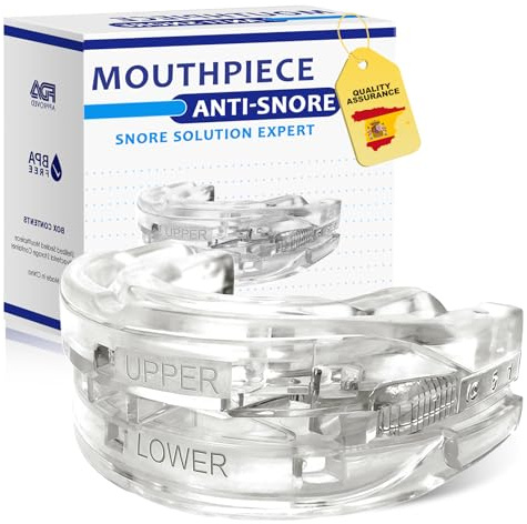 Anti russamento bite dentale,Dispositivo anti russamento,Migliorare il Sonno,Dispositivo Anti Russare per Facilitare Respirazione,per l'uso durante il Dormire, Efficace Per Russare I Denti
