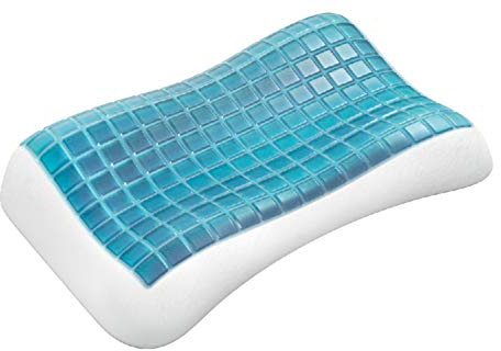 Technogel Nackenstützkissen Pixel Anatomic Curve (66 cm x 40 cm, 9), TG-PIL-EC09, Weiß, 66x40x9