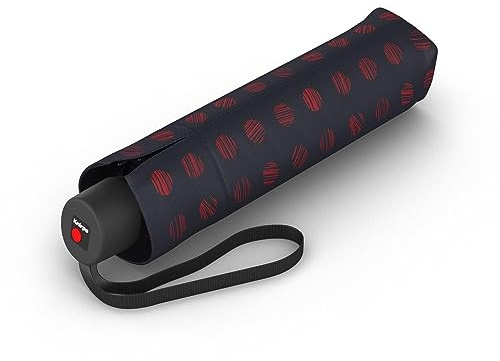 Knirps I.050 Taschenschirm manual kleiner Reiseschirm windstabil & leicht | Regenschirm Pinta Sailor – leicht, 98 cm Schirmdach für 2 Personen, kompakt, inkl. Schutzhülle, ideal für unterwegs