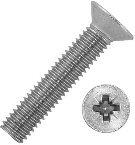 Senkkopfschrauben mit Kreuzschlitz (Z) M2,5x18 mm aus Edelstahl A2 (10 Stück) | DIN 965 - Senkschrauben - Schrauben von MESAROS®