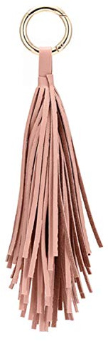 VALICLUD Leder Quaste Pu Leder Kordel Quaste Anhänger Rosa Leder mit Schlüsselring für Handtasche Schlüsselanhänger Handybänder DIY Schmuck Zubehör