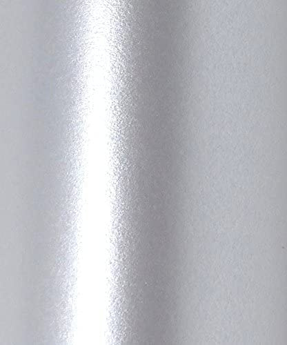 Perlglanz-Scrapbooking-Papier, dekorativ, 120 g/m², doppelseitig, echtes Silber, 12 x 12