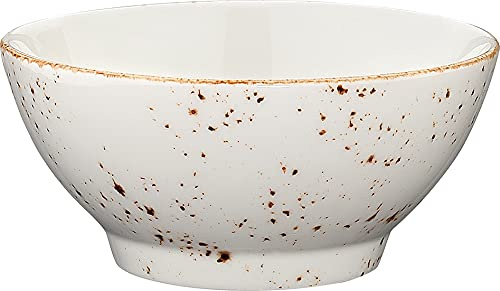 Bonna Premium Porcelain GRARIT12AKS Grain Bowl Suppenschüssel, Napf, Terrine, Schale, 12cm, 290ml, Porzellan, Creme-weiß, 1 Stück