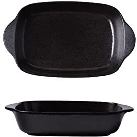 OUMIFA Baking dish Ceramic Cake Baking Pan Japanese Cheesecake Microwave Baking Pan French Bread Mold Household Cookware (Color : Style 2)