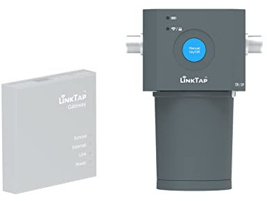 LinkTap 1-Zonen Indoor/Outdoor Smart Bewässerungssteuerung - Erfordert Gateway - Batteriebetrieben, Automatischer Regenstopp, Bessere Reichweite als WLAN, Kompatibel mit LinkTap 1 Durchflussmesser