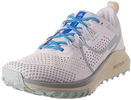 NIKE DJ6159-600 React Pegasus Trail 4 Donna, Pearl Pink/Wolf Grey-Football Grey EU 38