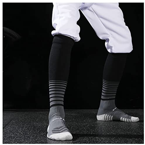 Sport Fechtsocken Kinder Erwachsene Fechtsocken aus Vollbaumwolle für Degen, rutschfeste Kompressionsstrümpfe Verdickte Fechtsocken Kniehohe Röhrensocken