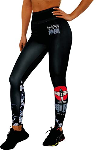 Hardcore Training Leggings Women Damasker Kompressionsbyxor Kvinnor Dam Fitness Gym Crossfit Yoga (DE/NL/SE/PL, Alfa, L, Regelbunden, Regelbunden, Black)