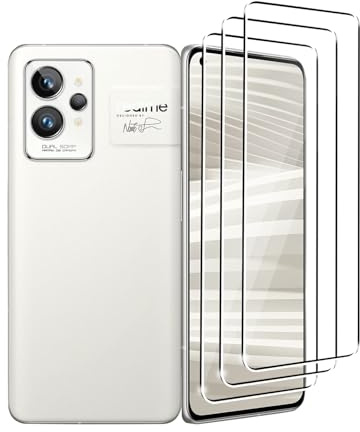 Ydiciv 3 Piezas Protector de pantalla para Realme GT Neo 2 Cristal Templado, Vidrio Templado HD Transparente, Dureza 9H, Antihuellas, Sin Burbujas