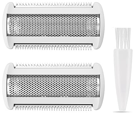 2 Pack BRL140 Replacement Shaver Foil Head Compatible with Philips Women's Electric Shaver BRL140 BRL130 Wet and Dry