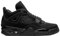 dz core - Zapatillas de baloncesto Air Core Retro 4 Runing Cat All Black Sneakers Jogging Runing Gym Sport, Negro , 42 EU Large
