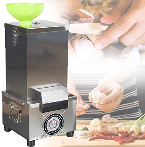 JINGEDD 220v 200w MáQuina Peladora De Ajos Comercial,25kg/H Separador EléCtrico AutomáTico De Ajos,Pelador De Ajos AutomáTico,Desmontable Y FáCil De Limpiar,para Cocina De Restaurante