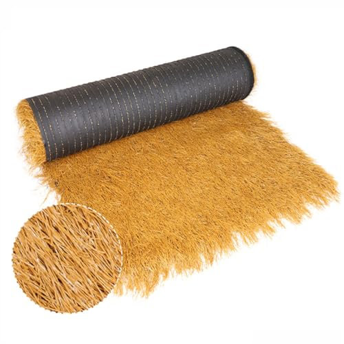 BXZAY Strohgrasdach, Künstliches Strohdach, Strohdach, Tiki-bar, Hütte, Gras, Palapa, Strohdach, Strohsockeldach(Size:0.5 * 1m(1.6 * 3.2ft))