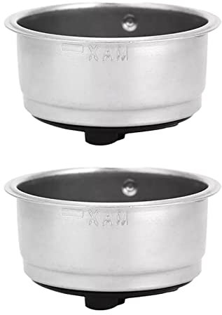 MULAIDI Edelstahl Kaffeefilterkorb Abnehmbar Kompatibel Für Kaffeemaschine Tropfer Siebträger Kaffeemaschine Sieb 51 Mm Brüherzubehör Edelstahl Netzfilter Kaffeefilterhalter