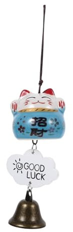 POPETPOP 5st Lucky Cat Windspiel Windspiele Im Freien Glückskatze Windspiele Balkon Hängende Windglocke Windspiele Für Draußen Windspiele Für Den Außenbereich - Keramik