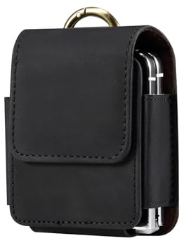 PU-Leder Gürteltasche kompatibel mit Samsung Galaxy Z Flip 8 7 FE 6 5 4 3 | Handytasche mit Kartenhalterung Ledertasche Hüfttasche kompatibel mit Motorola Razr 70 60 50 40 Ultra/Huawei P50 Pocket