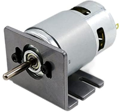 Automatisierter 775 Bürsten-DC-Motor für Drehmaschine, Schneidemotor, Schleifmotor, kleiner Tischsägenmotor, Handbohrmotor 12-24V Hochleistung, großer Drehmoment-Schleifmaschine(775 Long Round Motor+b