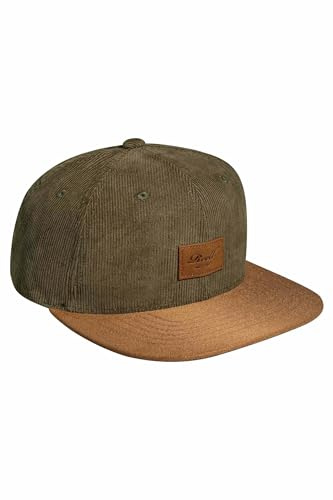 Reell Suede Cap, 6 Panel Snapback Kappe für Herren und Damen, Unisex