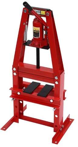 Pressa idraulica 6T, pressa manuale da officina, corsa 130 mm, pressa idraulica in acciaio, pressa per cuscinetti, cuscinetti delle ruote, per officine auto, officine meccaniche, garage