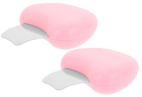 FRCOLOR 2 Stück Gesichts und Nasenspatel aus Kunststoff und Edelstahl Manuell zur Tiefenreinigung der Poren und Mitesserentfernung für Gesichtspflege