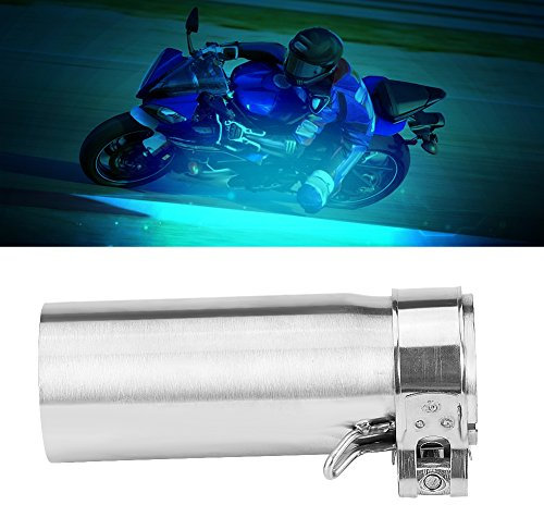 aqxreight Edelstahl Motorrad Auspuff Mittelverbindungsrohr Verbindungsadapter Hochtemperaturbeständiger Korrosionsschutz für YZF-R6 2006-2014