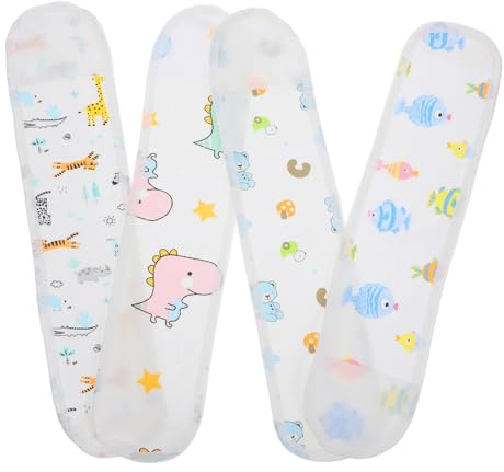 iplusmile Ceintures Abdominales Bébé Coton 4 Pièces Motif Animaux, Bandeau De Ventre Ajustable Confortable, Protection Ventrale Douce Pour -né, Usage Quotidien Pour Nourrissons