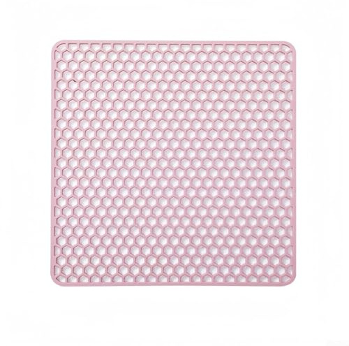 Tappetino quadrato in silicone per lavello da cucina, 30 cm, protezione e tappetino scolapiatti flessibile, antiscivolo, griglia imbottita per proteggere i lavandini da graffi e ammaccature, rapido