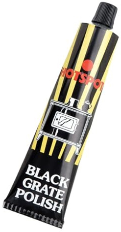 Black Grate Polish, Heat-Resistant Stove & Fireplace, Restores Deep Black Finish, Easy-Apply Formula for Wood Burners, Long-Lasting Professional Care for Home Heating Appliances,75ml